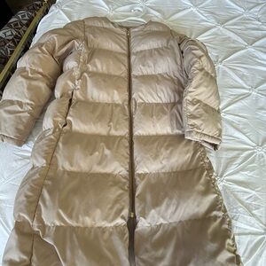 Women's Tan Puffer Coat